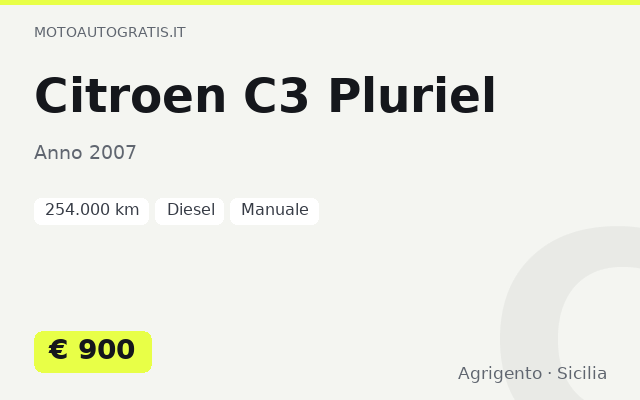Citroen C3 Pluriel