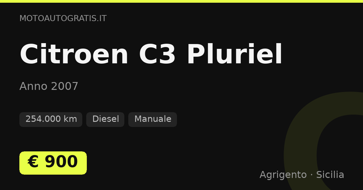 Citroen C3 Pluriel