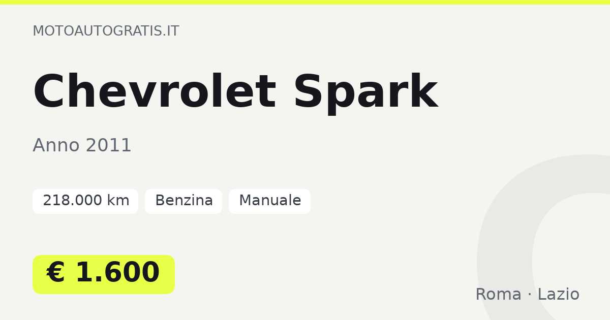 Chevrolet Spark