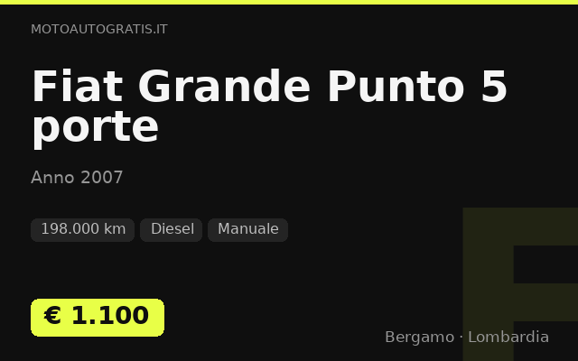 Fiat Grande Punto 5 porte