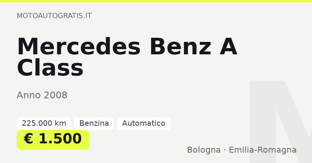 Mercedes Benz A Class