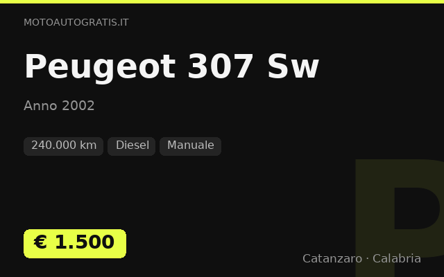 Peugeot 307 Sw
