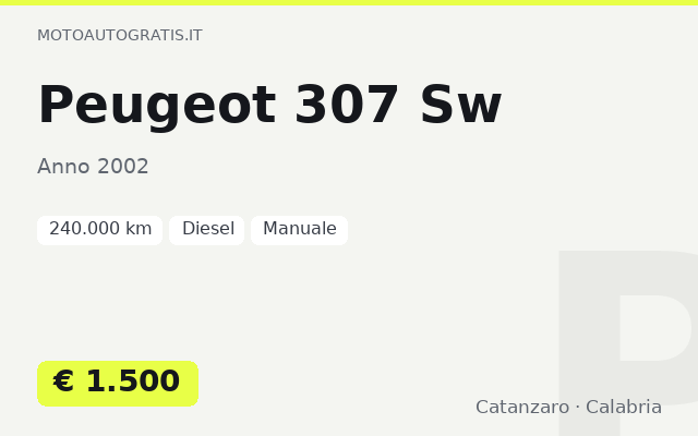 Peugeot 307 Sw