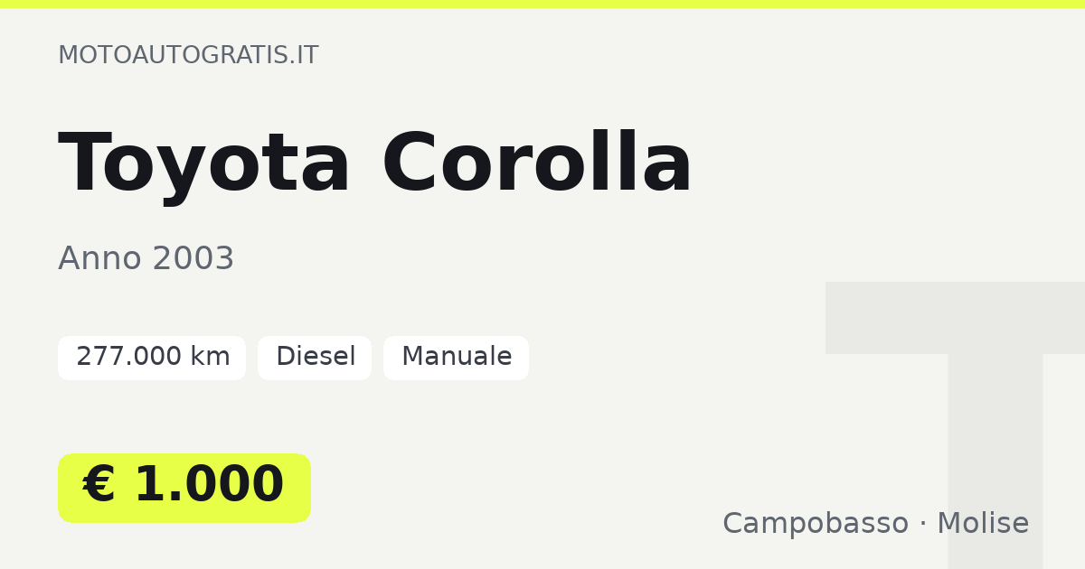 Toyota Corolla