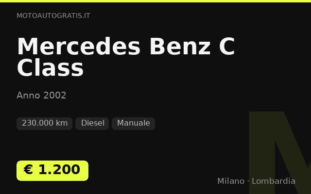 Mercedes Benz C Class