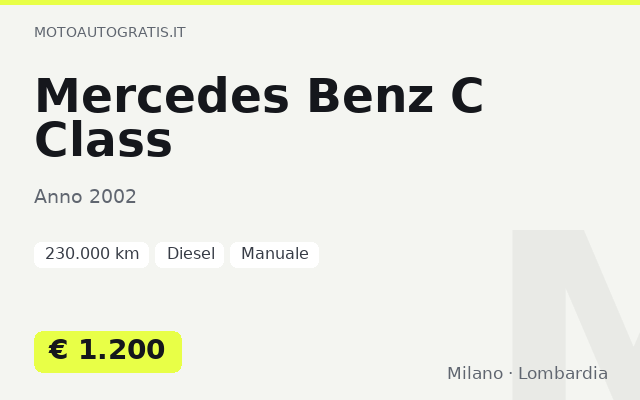 Mercedes Benz C Class