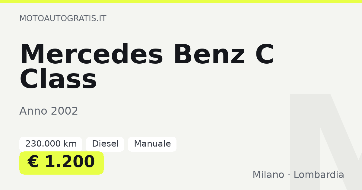 Mercedes Benz C Class
