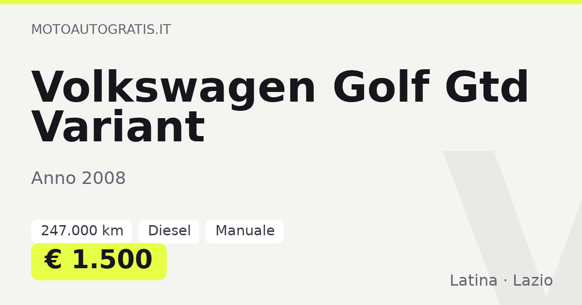 Volkswagen Golf Gtd Variant