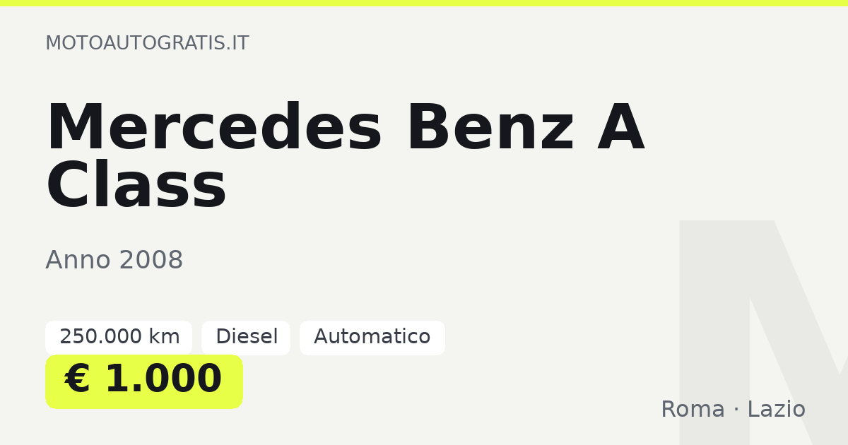 Mercedes Benz A Class
