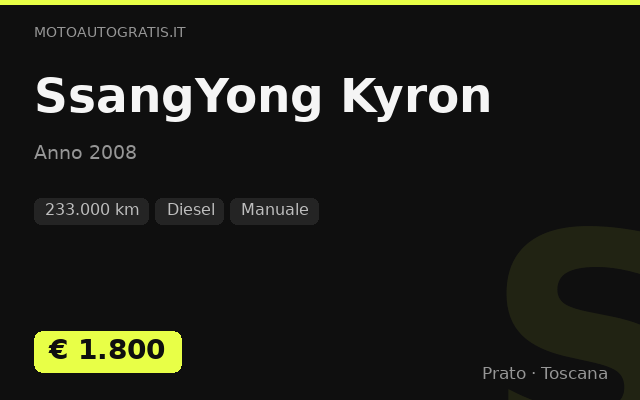 SsangYong Kyron