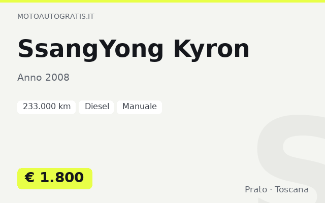 SsangYong Kyron