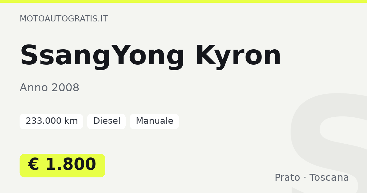 SsangYong Kyron