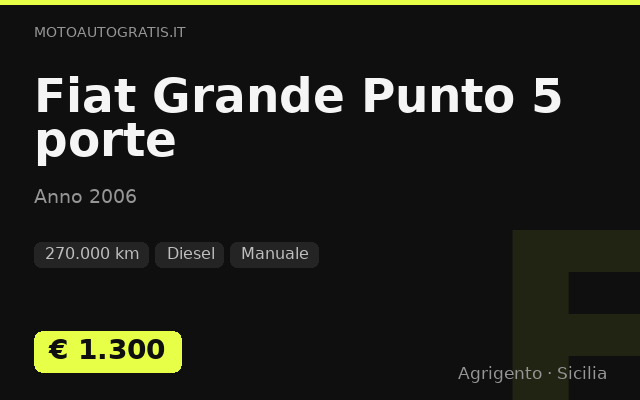 Fiat Grande Punto 5 porte