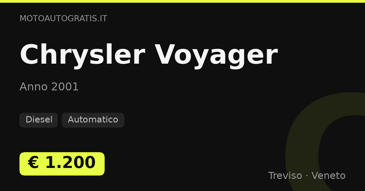 Chrysler Voyager