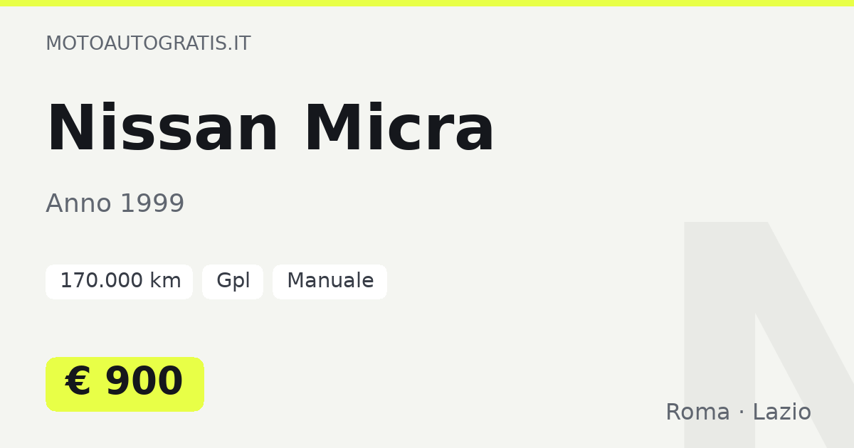 Nissan Micra