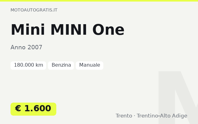 Mini MINI One