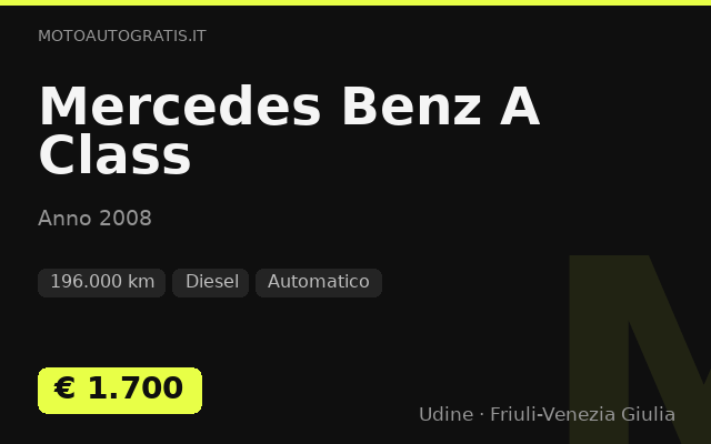 Mercedes Benz A Class