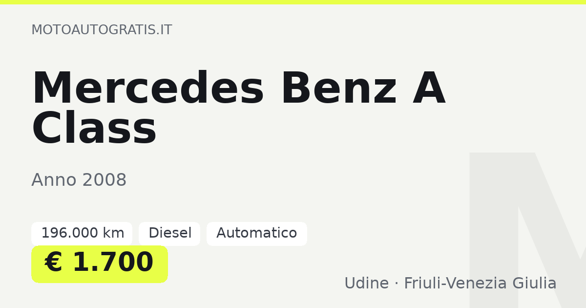 Mercedes Benz A Class