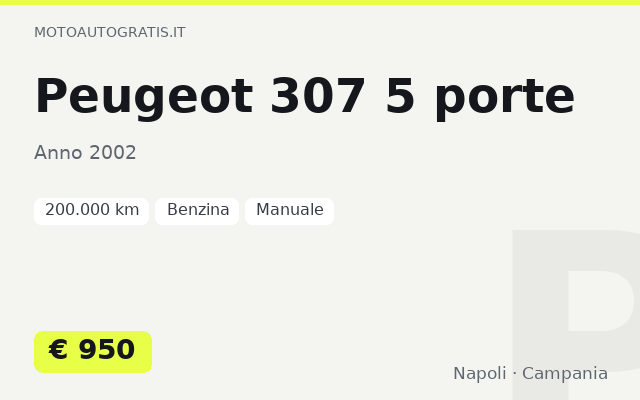 Peugeot 307 5 porte