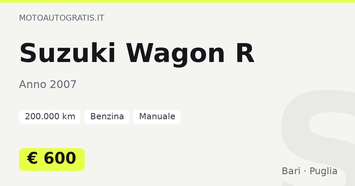 Suzuki Wagon R