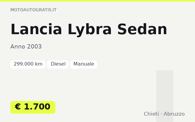 Lancia Lybra Sedan