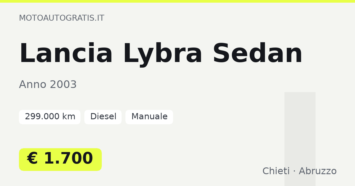 Lancia Lybra Sedan