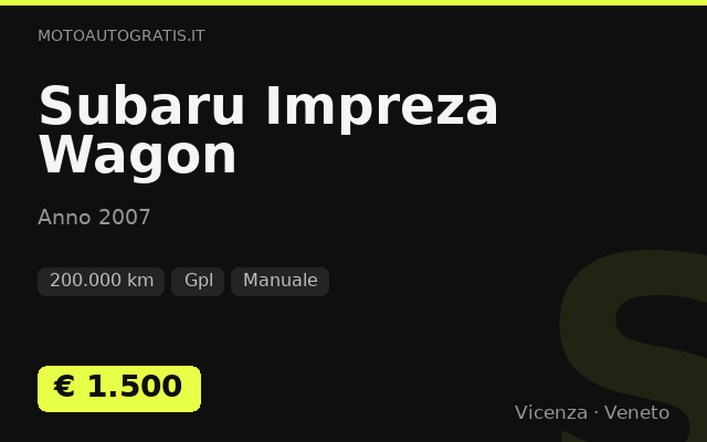 Subaru Impreza Wagon