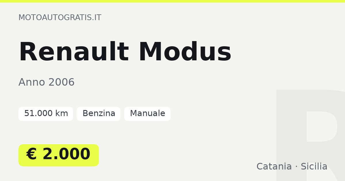 Renault Modus