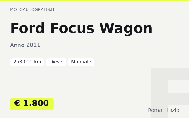Ford Focus Wagon