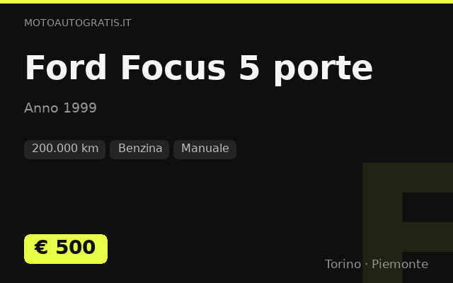 Ford Focus 5 porte