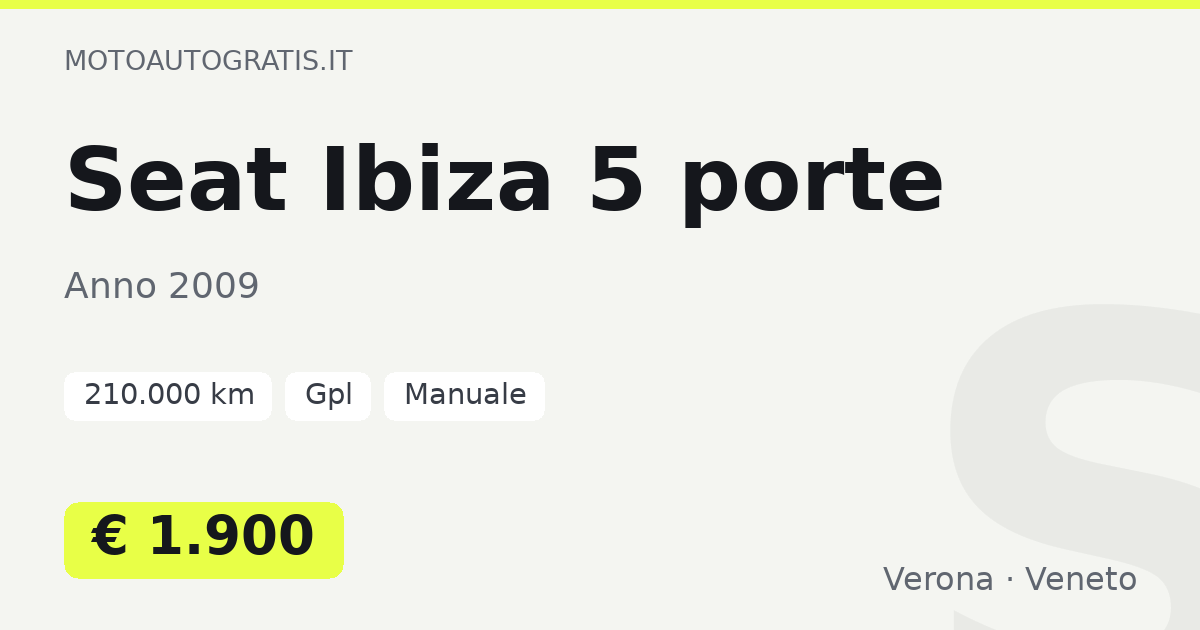 Seat Ibiza 5 porte