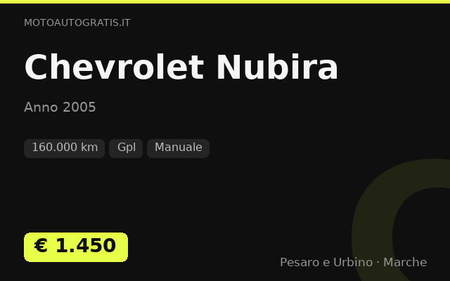 Chevrolet Nubira