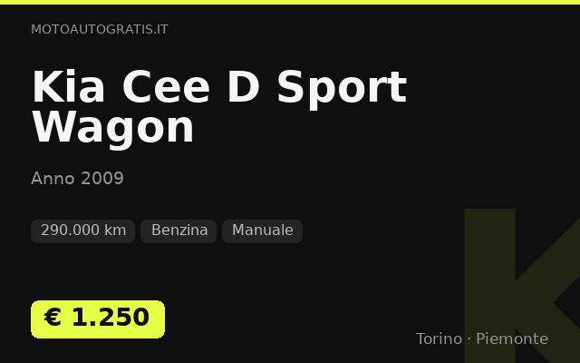 Kia Cee D Sport Wagon