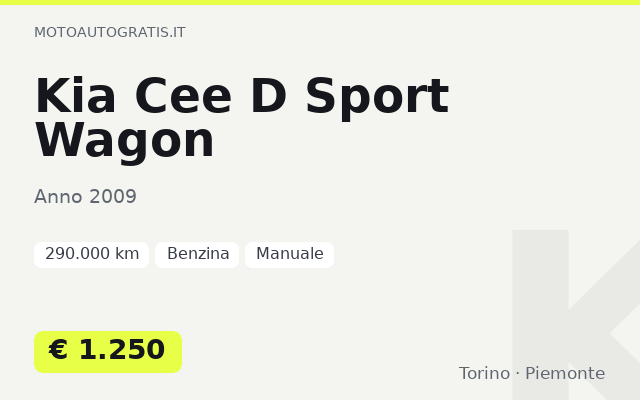 Kia Cee D Sport Wagon