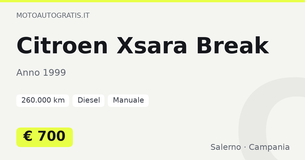 Citroen Xsara Break