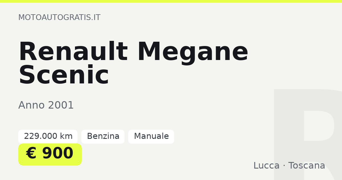 Renault Megane Scenic