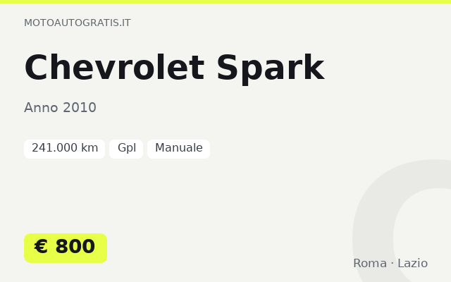 Chevrolet Spark
