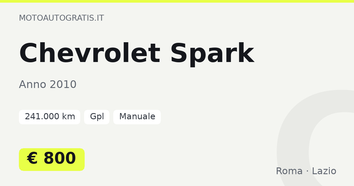 Chevrolet Spark