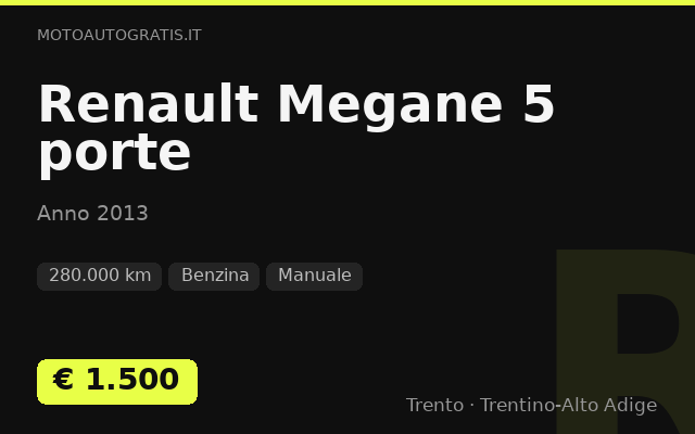 Renault Megane 5 porte