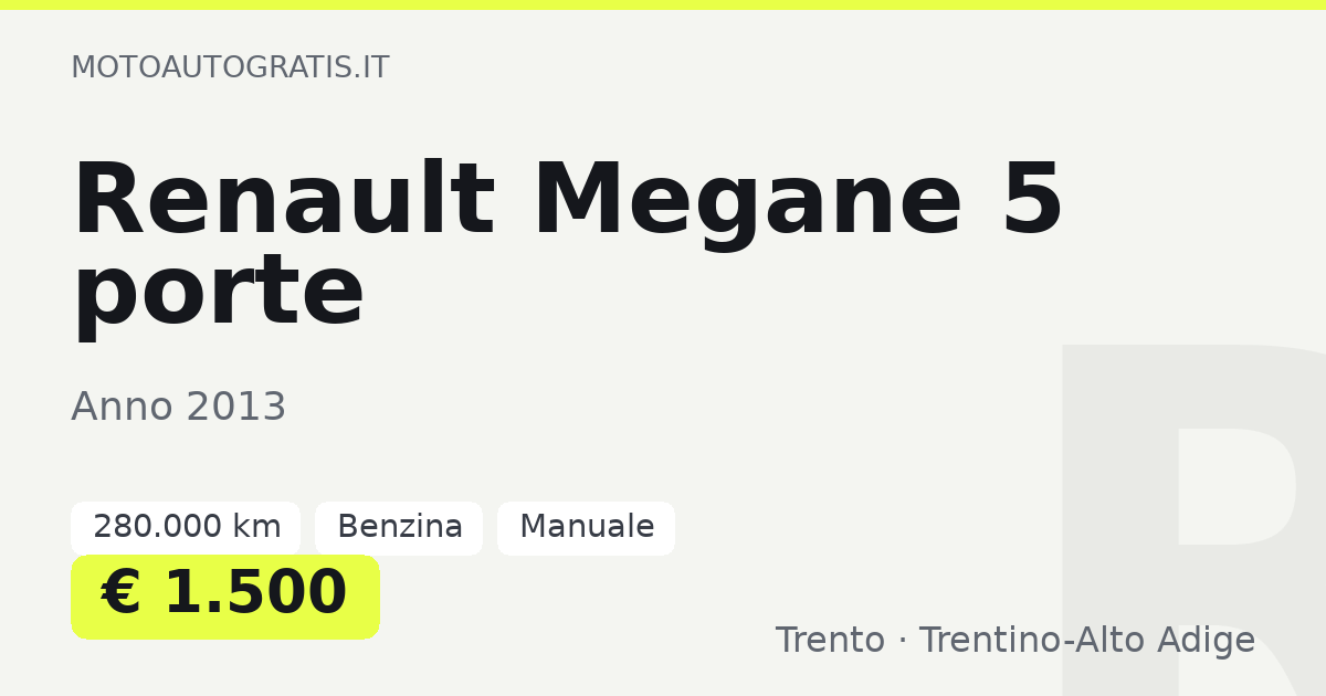 Renault Megane 5 porte