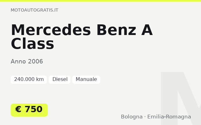Mercedes Benz A Class