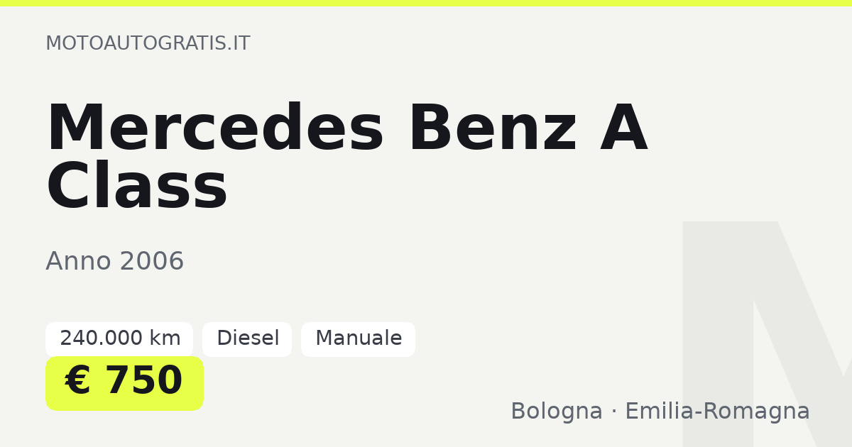 Mercedes Benz A Class
