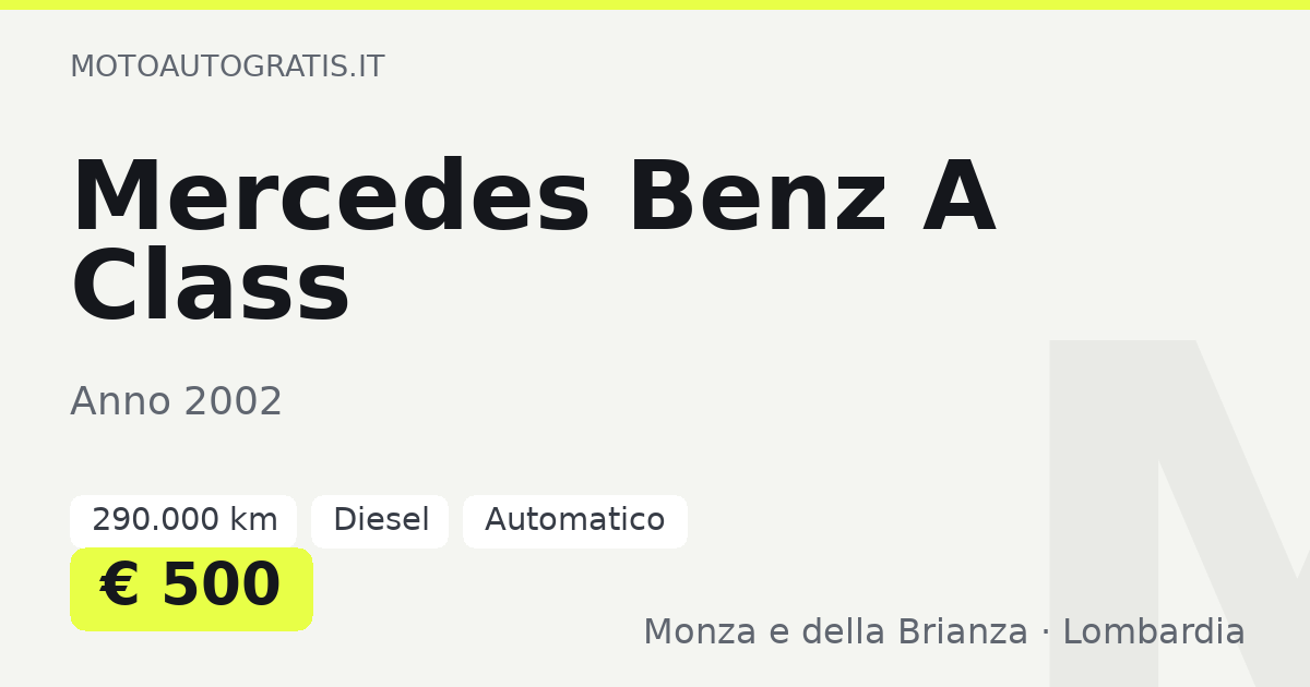 Mercedes Benz A Class