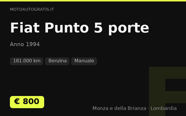 Fiat Punto 5 porte