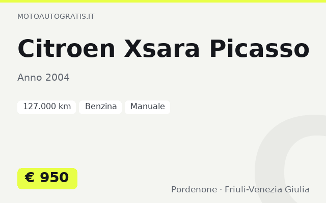 Citroen Xsara Picasso