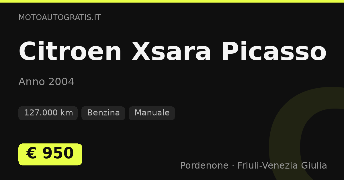 Citroen Xsara Picasso