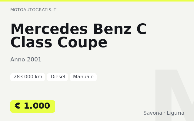 Mercedes Benz C Class Coupe