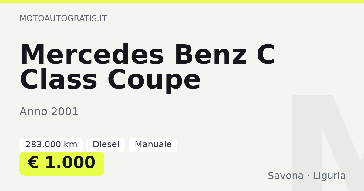 Mercedes Benz C Class Coupe