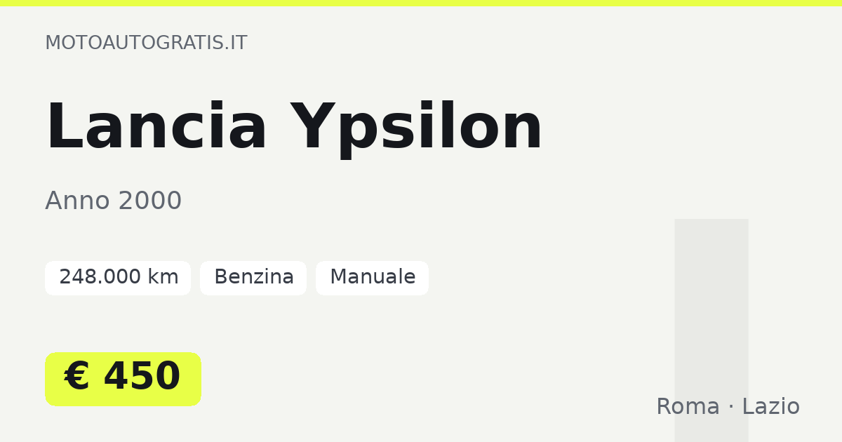 Lancia Ypsilon