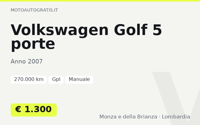 Volkswagen Golf 5 porte